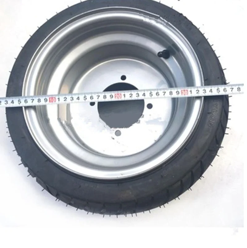 Self-made Four-wheeled Beach Car Go-kart Refitted Flat Vacuum Road Tire 205/30-10 Iron Wheel Hub