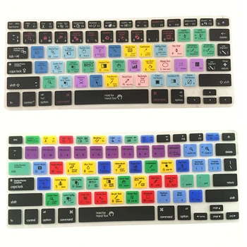

For Adobe Photoshop Illustrator Keyboard Shortcut Design Functional Silicone Cover For Pro Air 13 15 17 Protector Sticke