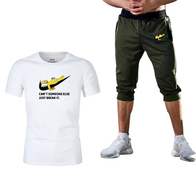 

funny hip hop fashion T-shirt mignon shirt en coton а manches courtes pour hommes shorts d'йtй mode sportswear T-shirt costume