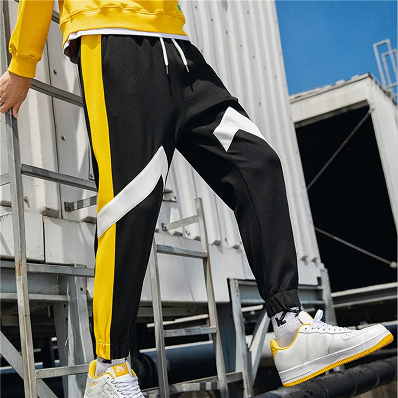 Повседневные длинные брюки до щиколотки, облегающие брюки, 1 шт.* брюки, мужские беговые бегуны, спортивные штаны