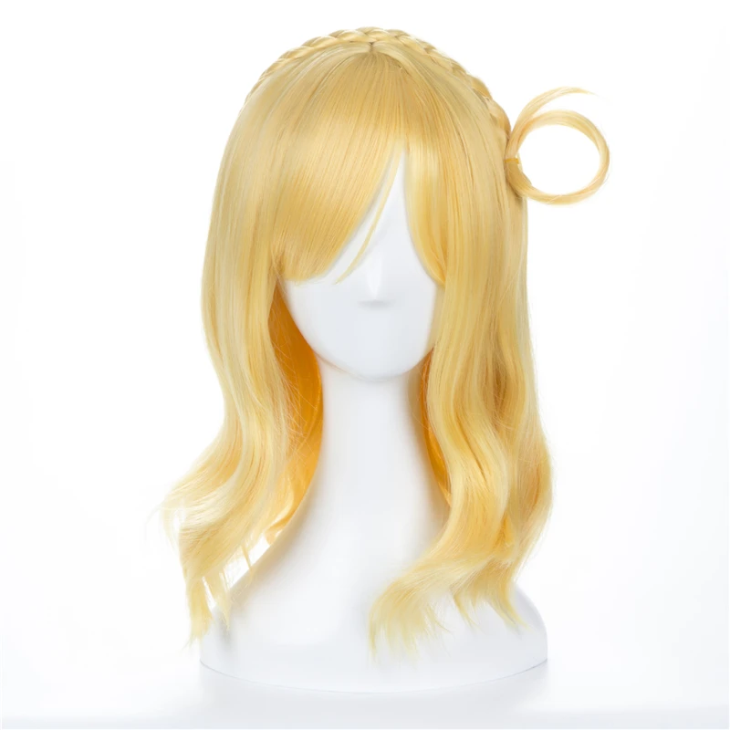 

Lovelive! Sunshine Mari Ohara Cosplay Wig Women Golden Straight Synthetic Hair Love Live Aqours Halloween Party Costume Wigs
