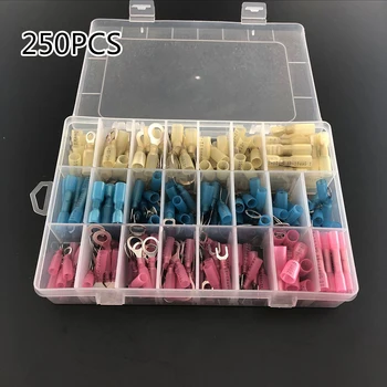

250pcs Heat Shrink Wire Connector Kit Waterproof Marine Automotive Terminal New