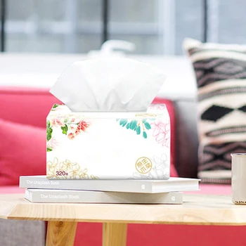 

New 3 Packs Soft Pure Facial Tissues Paper Napkins Household Office Paper Towels-30