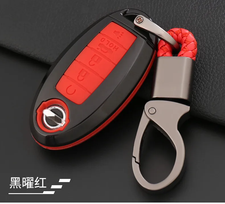 Key case For Nissan Patrol Y62 key case smart 5 key Patrol Y62 key set key ring shell