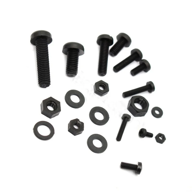 150 шт. M2 M2.5 M3 M4 M5 нейлоновый Болт шестигранный винт гайка ...