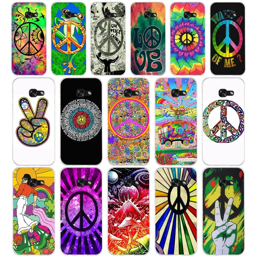 230 Hippy Hippie Psichedelico Art Custodia Morbida In Silicone Tpu Cover Per Samsung A50 A3 A5 2017 2016 A6 Plus A7 A8 S 6 7 8 9