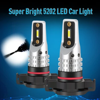 

2x 5202 LED Fog Light Bulbs Super Bright H11 H1 H4 H7 880 9005 HB3 9006 HB4 For BMW VW Mercedes Audi A3 8P A4 6B BMW E60 E90