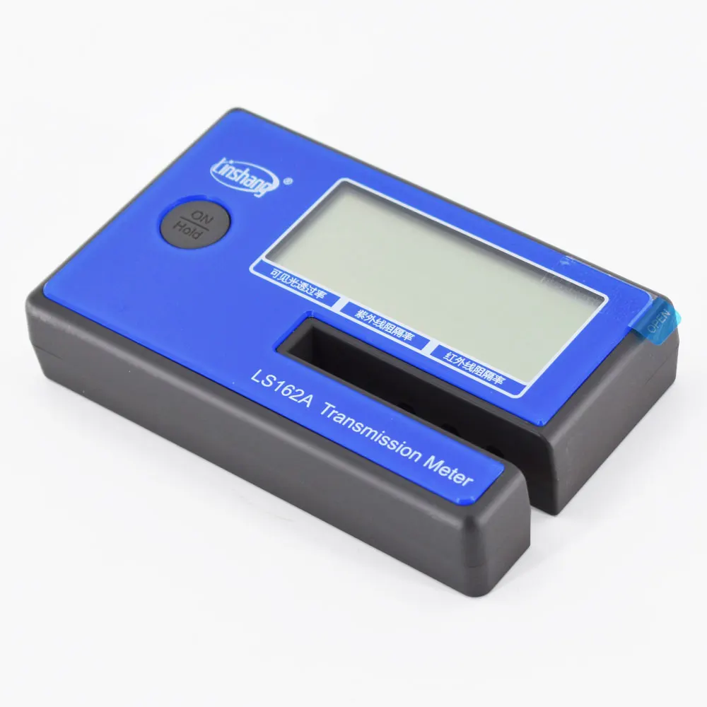 Portable LS162A solar film Transmission Meter VLT UV IR transmittance Rate laminated glass Car side glass Window Tint Meter