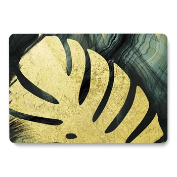 

Gold Leaf Pattern Laptop Case For Apple MacBook Retina Air 11 12 13.3 New Pro 15.4 16 inch Cover shell