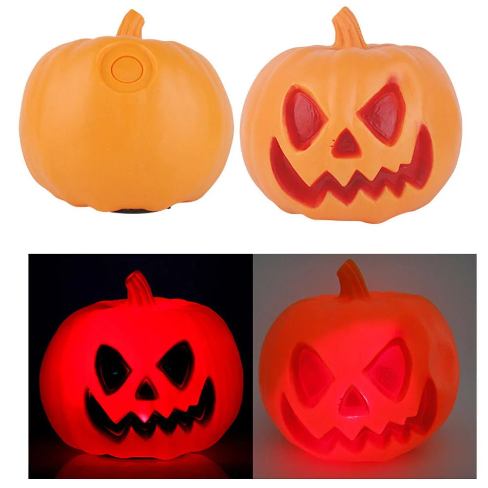 

Pumpkin Lantern Halloween Party PVC Decorative Props LED Light Atmosphere Portable Luminous Indoor Ball Children Home Outdoor