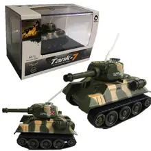 Super Mini Tiger RC-tanque a escala para niños, juguete electrónico controlado por Radio Control remoto