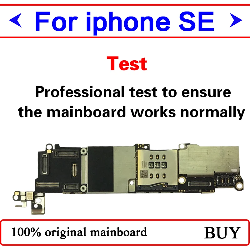 С/без Touch ID для iphone SE материнская плата, разблокирована для iphone 5SE SE материнская плата с системой IOS