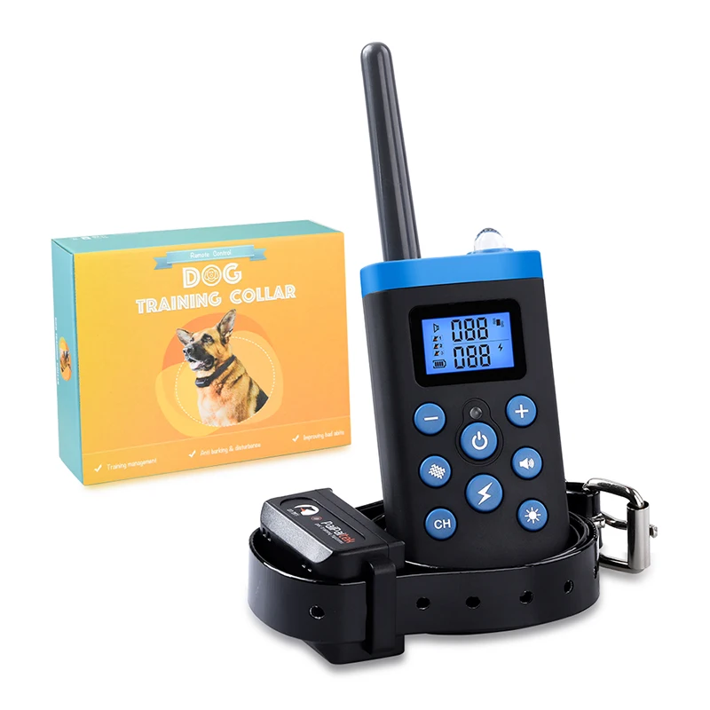 

Paipaitek Dog Training Collar with 1100 yd Remote Range 60 days Ultra Long Working Time for Large Dogs Rechareable & Waterproof