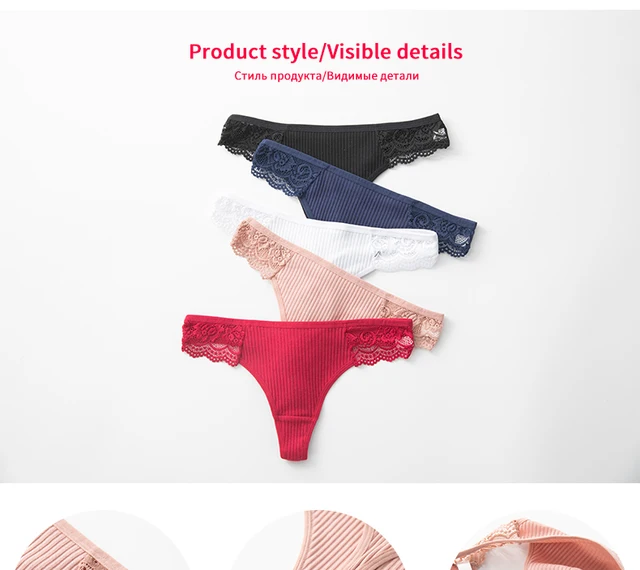 3PCS/Set G-string Panties Cotton Women's Underwear Sexy Panties Female  Underpants Thong Solid Color Pantys Lingerie M-XL Design - Price history &  Review, AliExpress Seller - finetoo unite Store