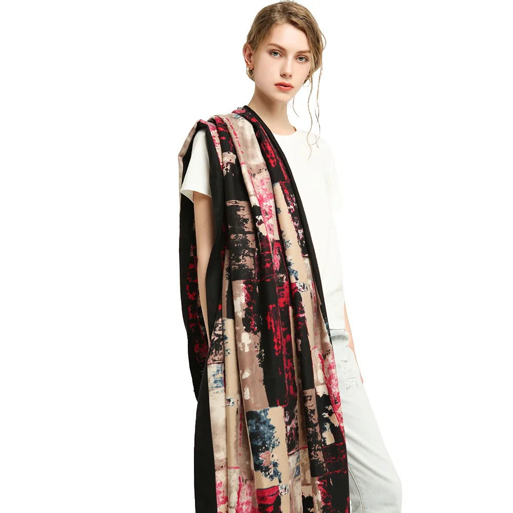 Fashion Ombre Pattern Cotton Scarf 6Colors 10pcs/lot