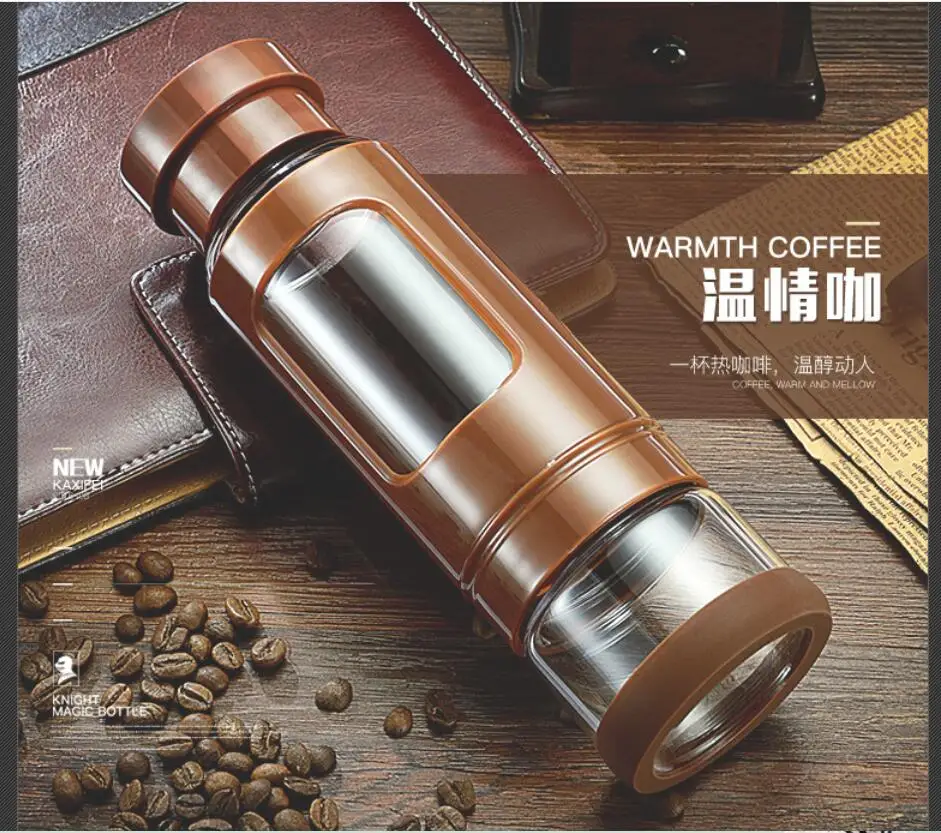 glass cup Прозрачная стеклянная чашка для кофе, молока, виски, чая, пива, двойная креативная термостойкая для здоровья и защиты окружающей среды - Цвет: glass cup