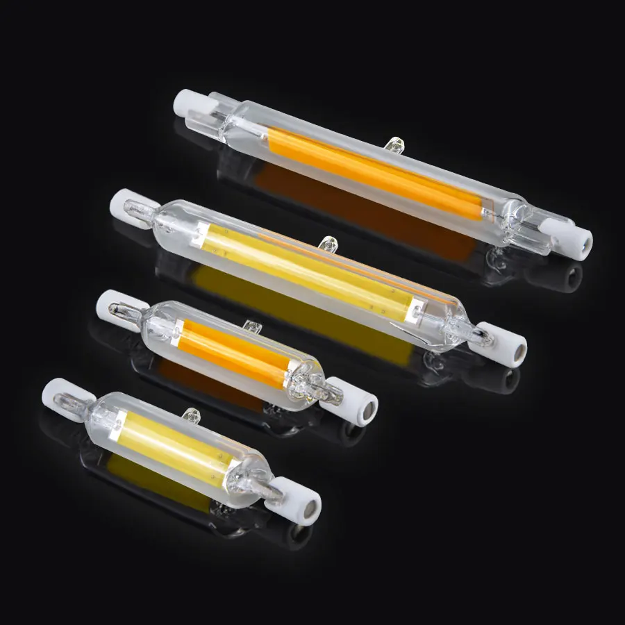 Стеклянная трубка COB LED R7S 118 мм 78 сменная галогенная лампа 220 в 230 В