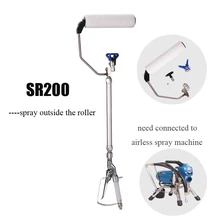 Безвоздушный ролик давления краски для валик для нанесения покрытия распылитель украшения инструменты распыления давления пистолет с расширением