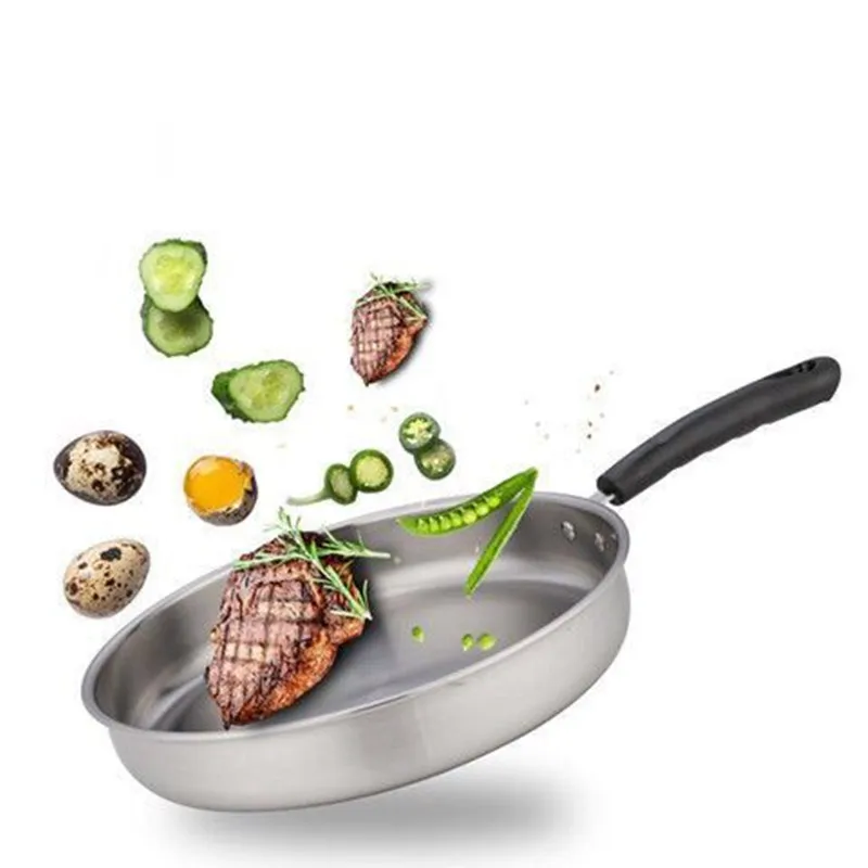 

2020 Band Marble Stone Nonstick Frying Pan with Heat Resistant Plastic Handle,Granite Induction Egg Skillet,Dishwasher Safe