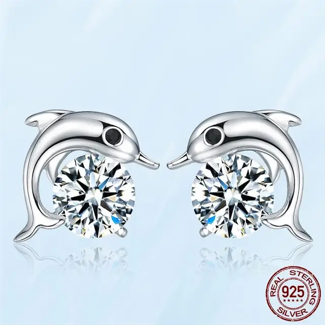 Silver Earrings Real 925 Sterling Silver Asymmetrical Heart Hoop Earrings for Women Fashion Silver Earring Jewelry Gift PAE084