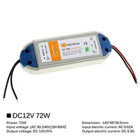 LED Lighting Transformers DC12V 18W 36W 72W 100W LED Driver Power Adapter For LED Strip 12V Power Supply - Image 5