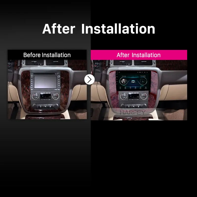 Harfey " Android 8,1 Автомобильный gps Navi Радио 2din для 2007-2012 GMC Yukon/Acadia/Tahoe Chevy Chevrolet Tahoe/Suburban Buick Enclave