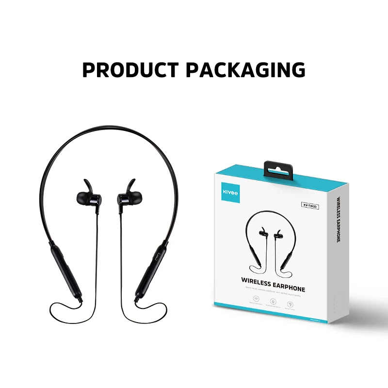 KIVEE TWS 33 Bluetooth Earphone true stereo tws bluetooth headphones Earbuds Wireless Headset with Mic for Xiaomi iPhone Samsung