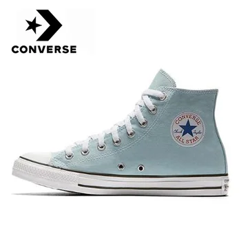 

Original Converse Chuck Taylor All Star High Top platform men and women unisex Skateboarding sneakers green canvas Sports Shoes