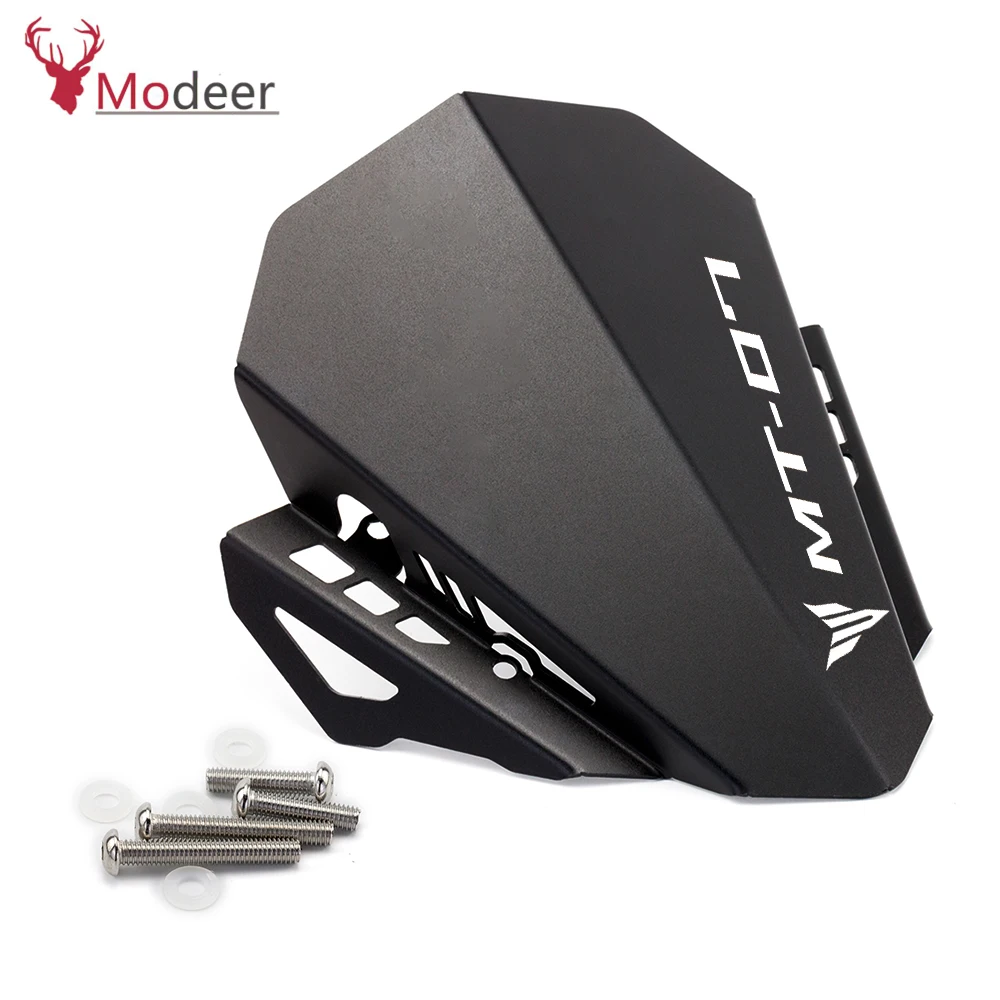 Motorcycle Windshield For YAMAHA MT07 MT-07 FZ-07 2018 2019 Motorbike Wind Deflector Windscreen Aluminum MTFZ 07 (2)