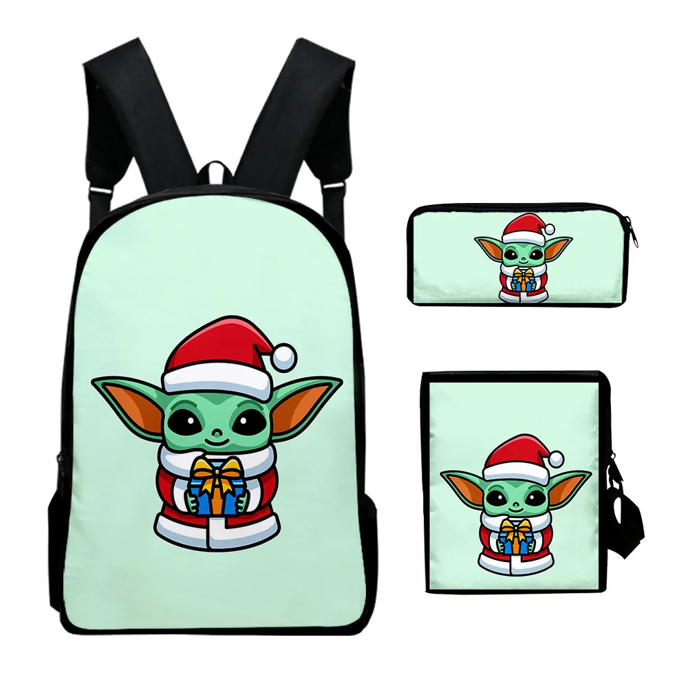 

2020 Baby Yoda Backpack The Mandalorian Backpack 3pcs Set School Bag Small Backpack Pencil Case For Unisex Children Teenagers