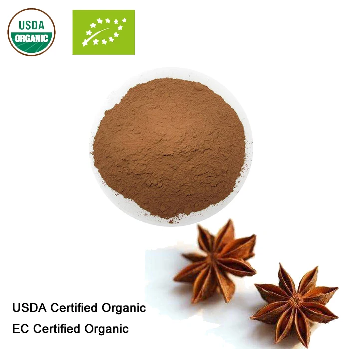 

USDA and EC Certified Organic Star Anise Fruit Extract 10：1