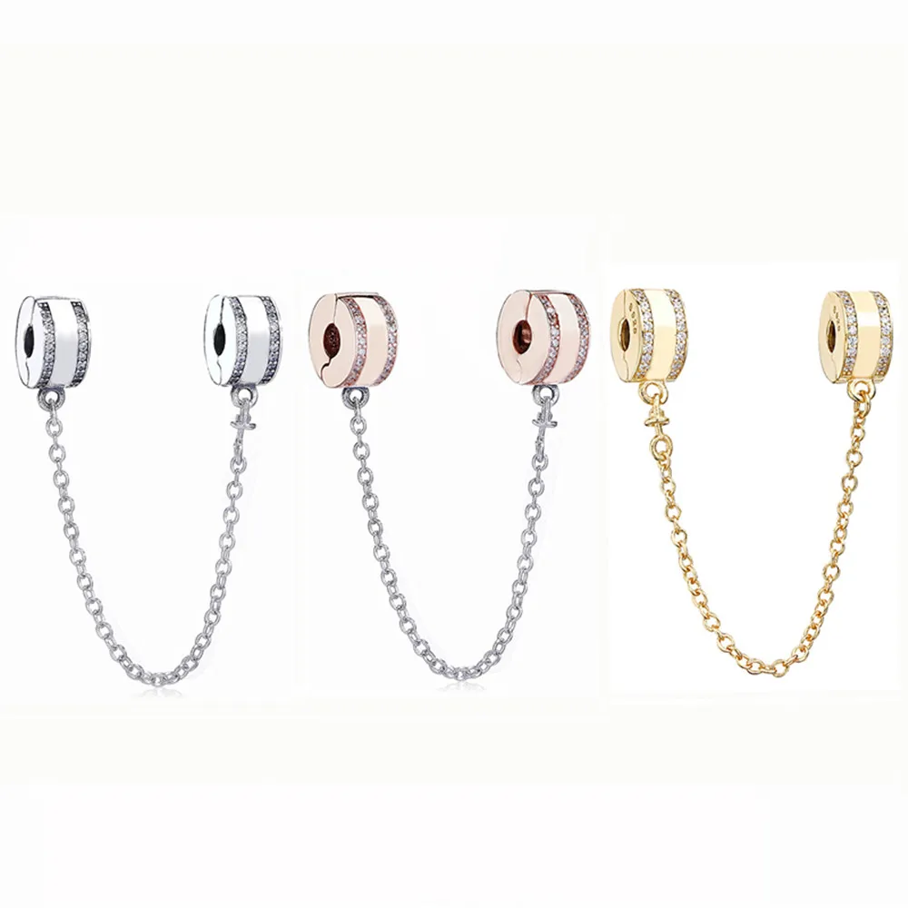 Классические бриллиантовые бусины GChic подходят для браслетов Pandora женские