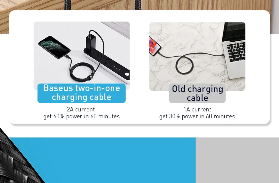 Baseus 2 в 1 usb type C кабель для iPhone 11 Pro Max iPhone Xr 10 Вт Быстрая зарядка USB C кабель type C для iP двойного зарядного устройства провод шнур
