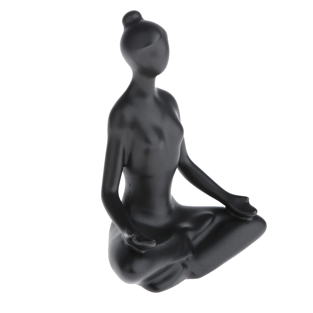 Tabletop Ceramic Dressing Table Decoration Modern Simple Creative Ornament Accessories Yoga Girl Home Decoration Ornament