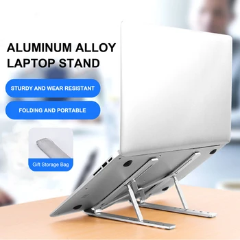 

Aluminum Alloy Laptop Holder Stand Adjustable Folding Portable For Macbook Pro 13 huawei Computer Bracket Lifting Cooling Holder