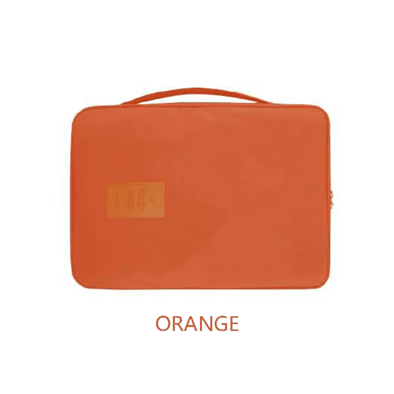 Orange 6-Цвет Портативный широкополые рубашка сумка для хранения Бизнес Чемодан с галстуком-бабочкой и сумку для хранения многофункциональный мешок для сбора 36*26*0,5 см - Цвет: Orange