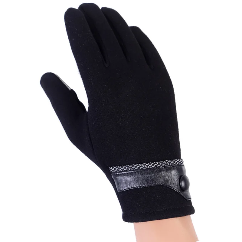 Women Winter Warm Gloves Mobile Phone Smartphone Gloves Fashion Touchscreen Gloves Driving Screen Glove Gift For Men - Цвет: 068E- black