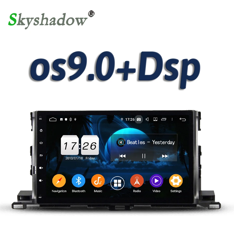 IPS Android 11.0 2GB 16GB 4 core For Toyota Highlander 2015 2016 2017 Car DVD Player Wifi Bluetooth RADIO tape recorder GPS map |