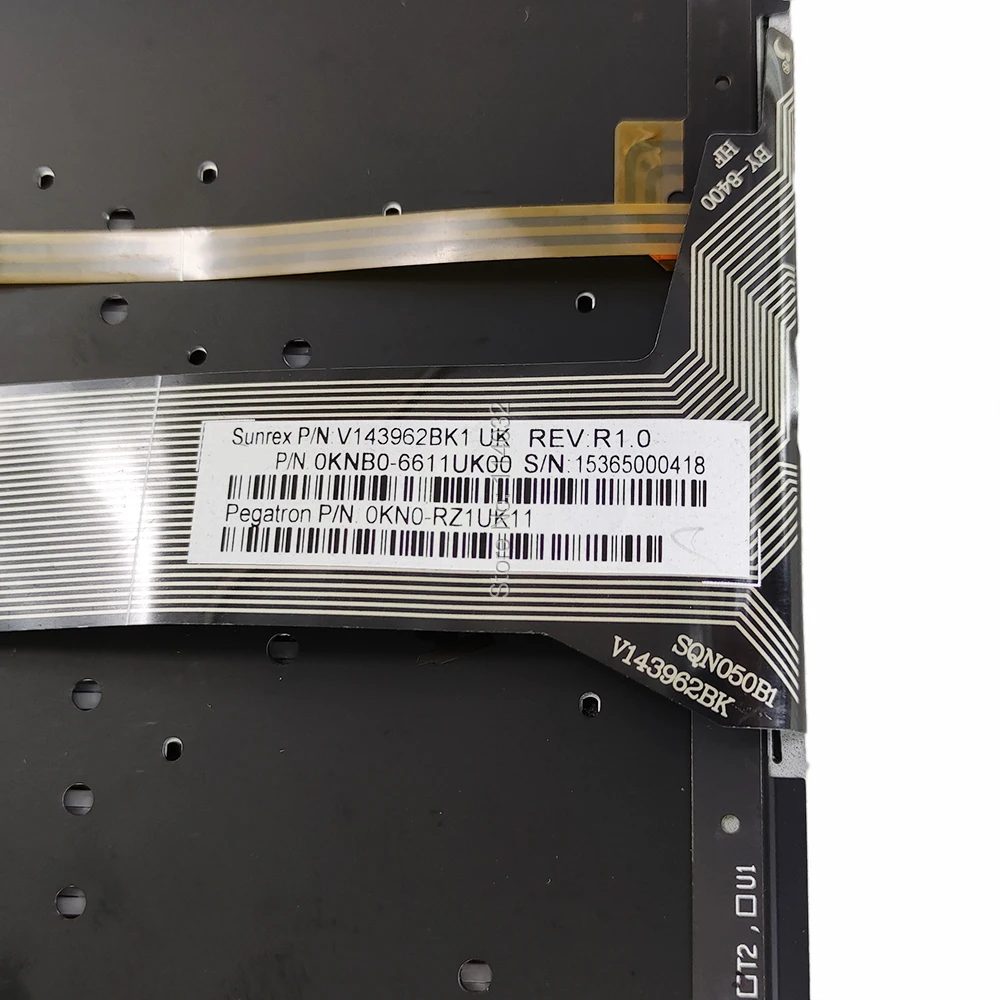 Teclado Sobressalente G551 para Asus Teclado Retroiluminado para Asus Rog N551 uk po Português Preto e Vermelho Teclas 0kn0 Rz1uk11 0knb0 662gpo00 Novo - Imagem 5