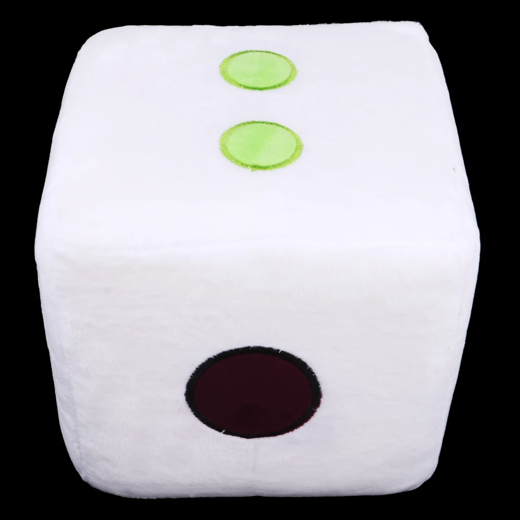 Chubby Fuzzy Dice D6 Plush Stuffed Soft Cuddly Hugging Sofa Cushion Kids Toys