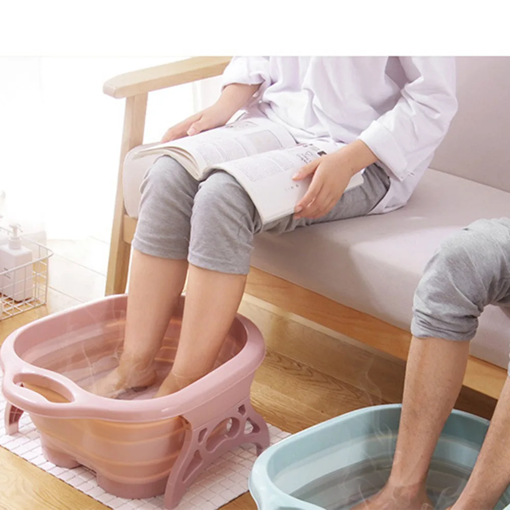 Collapsible Foot Spa Bath Tub with Massaging Rollers Health Care for Tired Sore Feet VJ-Drop