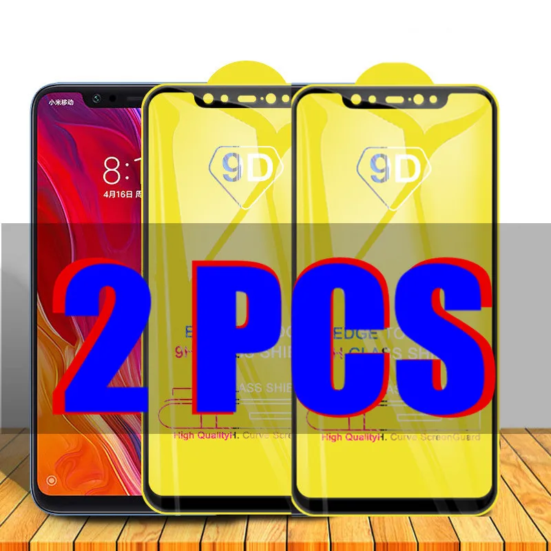 

2Pcs 9D Glass for Xiaomi Mi 8 Protective Glass on the for Xiomi Mi 8 MI8 Xiaomi8 Screen Protector Film