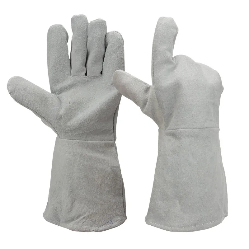 

14-Inch Insulated Welding Gloves Leather Second Layer of Labor Safety Gloves Burn-in Work Safe Protective Gloves Factory