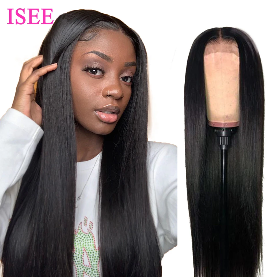 Photo Product Malaysian Straight Wigs For Women 180% Density 4x4 Lace Closure Wig Lace human hair wigs 13x4 Lace Front wig Human Hair Wigs