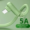 5A de alta corriente de cargador de Cable tipo C Micro USB de datos de carga rápida Cable para Android Teléfono 1,2 m/1,8 m de silicona líquida duradera línea ► Foto 2/6