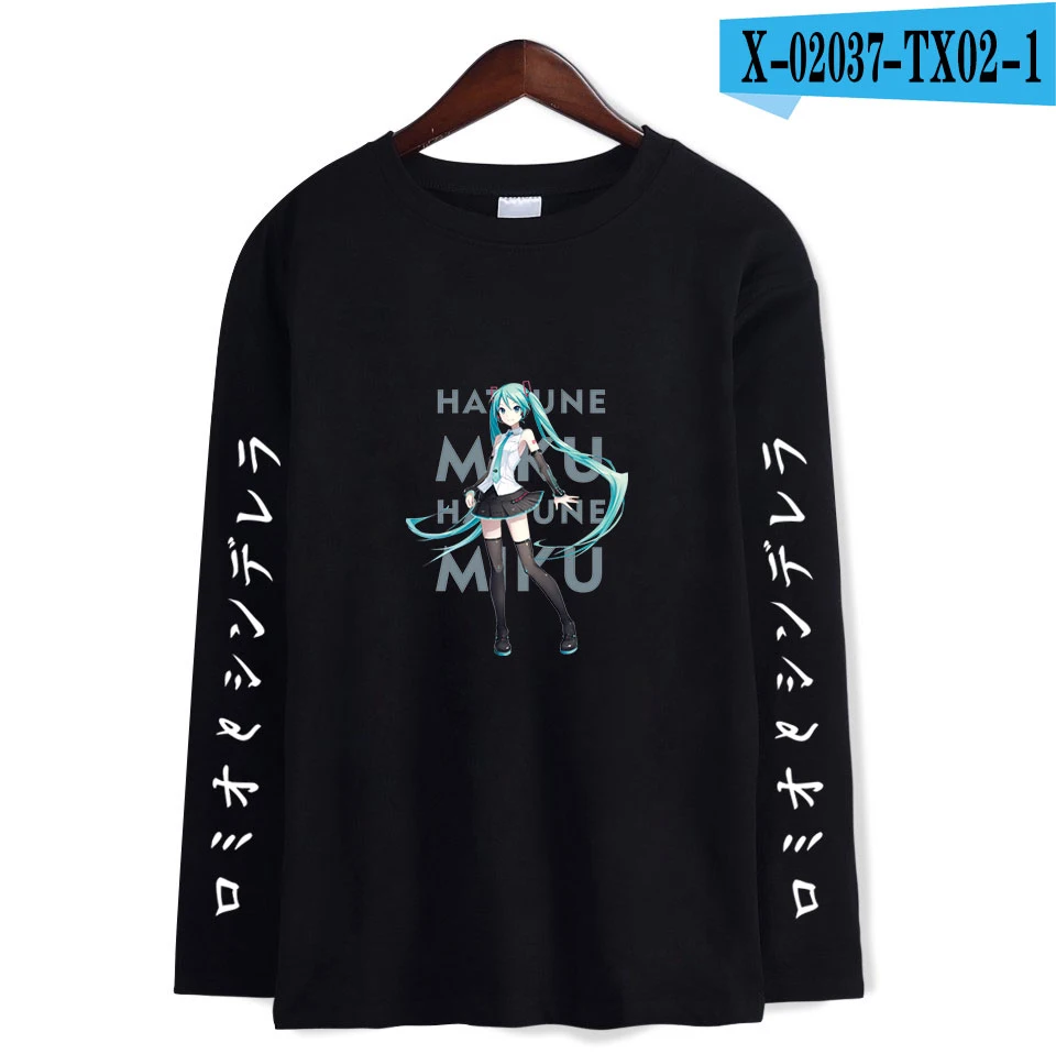 Hatsune футболка Miku мужская хлопковая Модная Повседневная Хип-Хоп Футболка Мужская эксклюзивная Толстовка Harajuku футболка мужская XXS-4XL - Цвет: 13