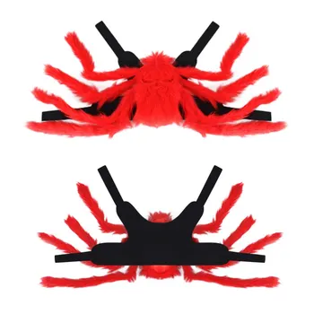 

High Quality Halloween Pet Spider Clothes Black Spider Cat Cosplay Costume For Dogs Cats Party Cosplay Funny Outfit Pet Clothes