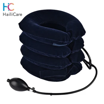 

4 Layer Soft Inflatable Air Cervical Neck Traction Device Neck Collar Pillow Pain Stress Relief Neck Stretcher Support Brace