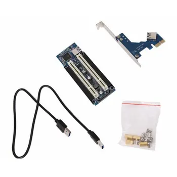 

Pci-E To Dual Pci Adapter Card Pcie To Dual Pci Slot Supports Capture Card Golden Tax Card Sound Card Parallel Port Card