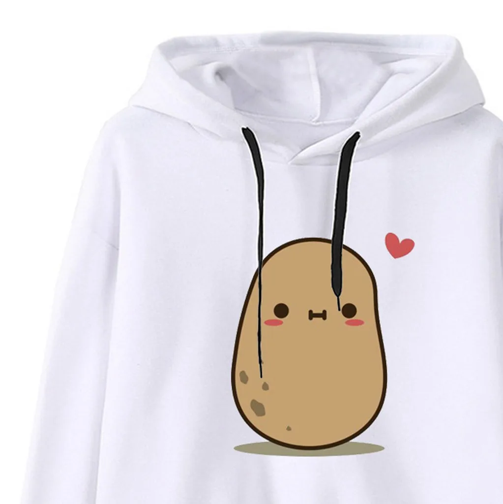 Cute potato hoodie Clearance